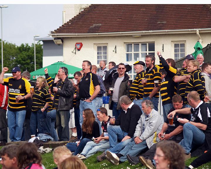 Cornish supporters get behind the boys.jpg - Cornish supporters get behind the boys. Photo by John Beach.